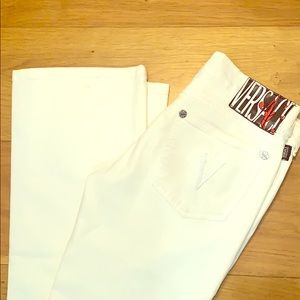 Versace White Trouser Pants
